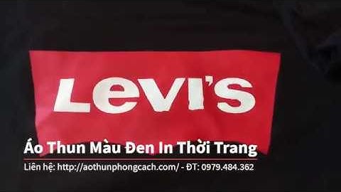 Áo Thun Màu Đen In