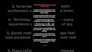 MUST KNOW BIRTHDAY FACTS 🎂. #psychologyfacts #birthday #shorts Wealth
