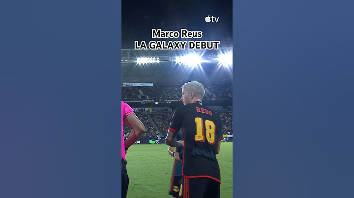 POV: Marco Reus makes DEBUT for @lagalaxy! 🇩🇪