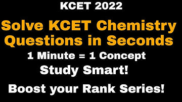 How to get more marks in KCET 2022|KCET Chemistry|Chemistry shortcut tricks|@ManojPN