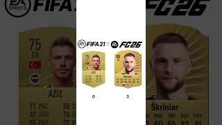 FENERBAHÇE FİFA 21 KADROSU  VS  FC 26 KADROSU