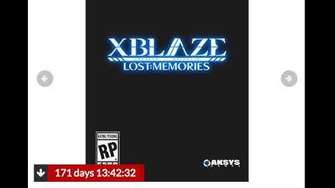 Xblaze Lost: Memories Vita Countdown