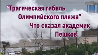 Видео шторма и разрушений  в Сочи прокомментировал академик  В.М. Пешков. Что станет с  курортом?