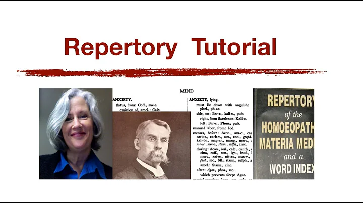 Homeopathic Repertory Tutorial (1) with Karen Alle...