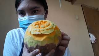 Squash Flower Carving