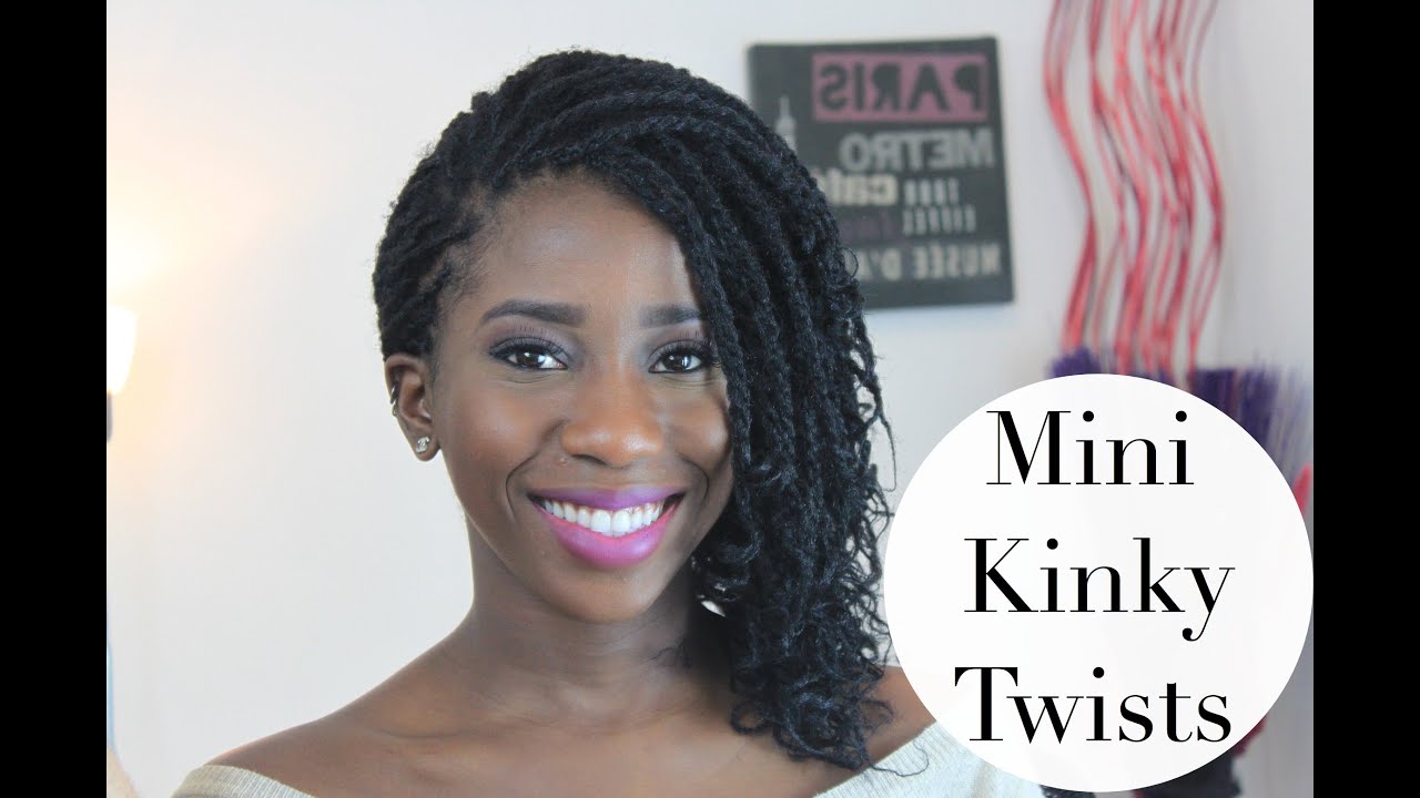 How To Get Mini Kinky Twists Adannadavid Youtube