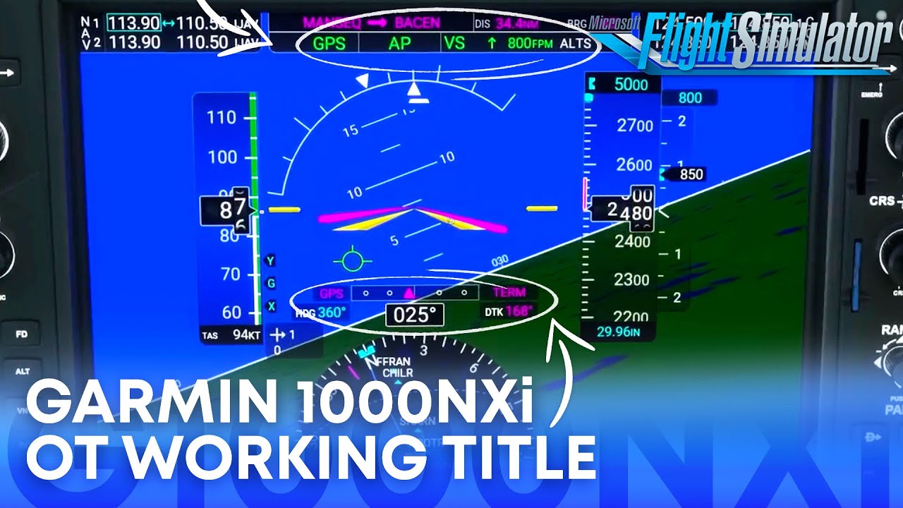 Возможности Garmin 1000 NXi в Microsoft Flight Simulator YouTube