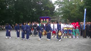 2017矢上くんち・矢上町コッコデショ　人数揃い　矢上神社境内　20170924 113144