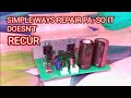 Amplifier repair check driver output transistor