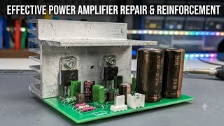 Amplifier  repair check driver output transistor