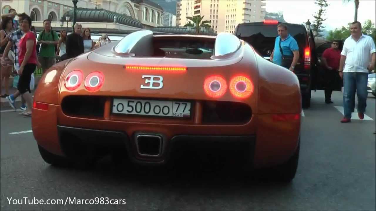 2 Bugatti Veyron sound in Monaco Summer 2012! YouTube