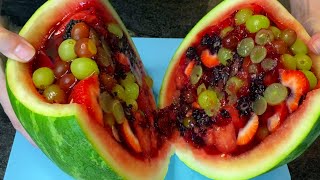 Fresh Fruit Watermelon Jelly | No Sugar Needed