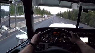 2018 389 Peterbilt on I84 west in Oregon clip #1 of 2 ( vlog # 4)