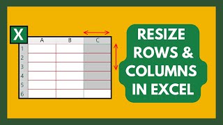 How to change row height and column width in Microsoft Excel