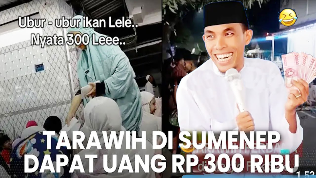 Viral di sumenep tarawih dapat uang ☆ KH KHOLIL YASIN ☆ FULL nyaman onggu