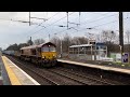 DB 66207 hauls 4S99 Tees to Grangemouth through Longniddry 8 March 24’