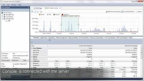 Colasoft nChronos: Use Console to Connect to Server