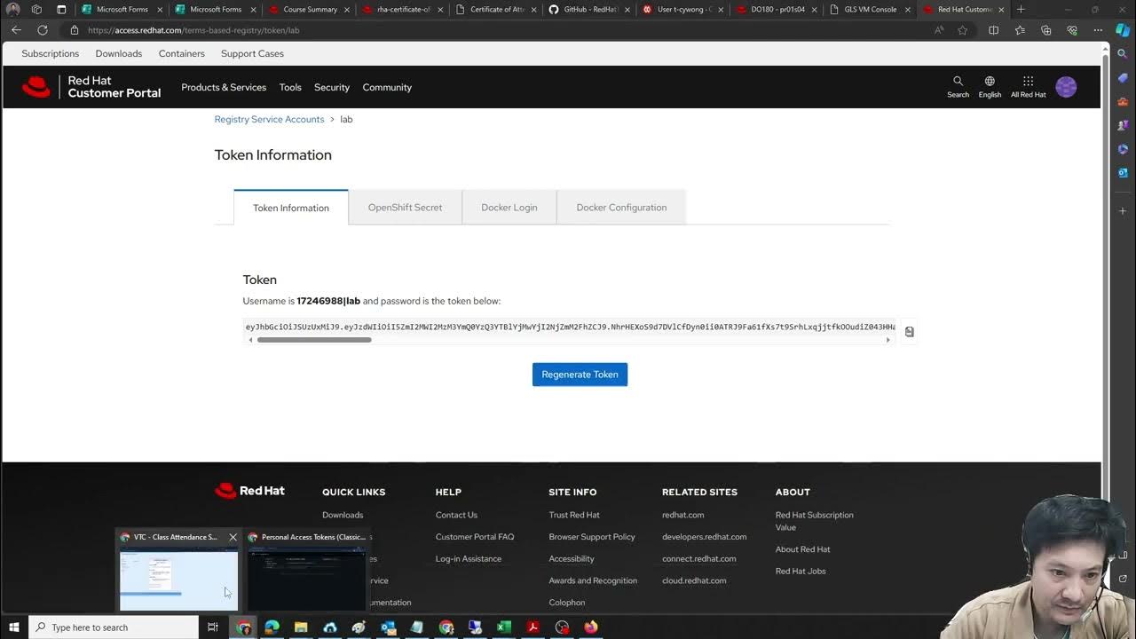 RedHat OpenShift I Containers & 4 10 Lab Cleanup your keys