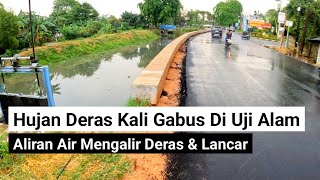 Download Lagu In a natural test of heavy rain in the Gabus River, the water flowed smoothly without flooding an... MP3 Download Lagu In a natural test of heavy rain in the Gabus River, the water flowed smoothly without flooding an... MP3