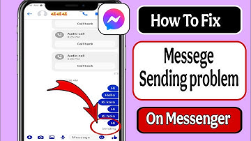 How To Fix Message Sending Problem On Messenger || Messenger Message Not Sending Problem Fix