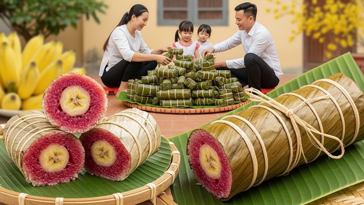 How Thousands of Traditional Banh Tet Are Made at Once – The Process Is More Intense Than You Think