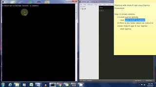 Generate Nodejs application skeleton using express framework
