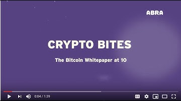 The Bitcoin Whitepaper at 10