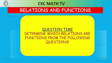 RELATIONS AND FUNCTIONS PART 1