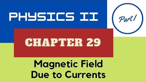 Physics II - Ch. 29 Magnetic Field Due to Currents - Part I - Spring 2022