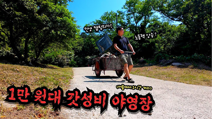어느 산속에 위치한 1만 원대 야영장 탐방기 / 캠핑ㅣ캠핑장ㅣ피버스터캠핑의자