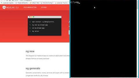 How to install Node.js, npm and Angular CLI using Windows Command Prompt