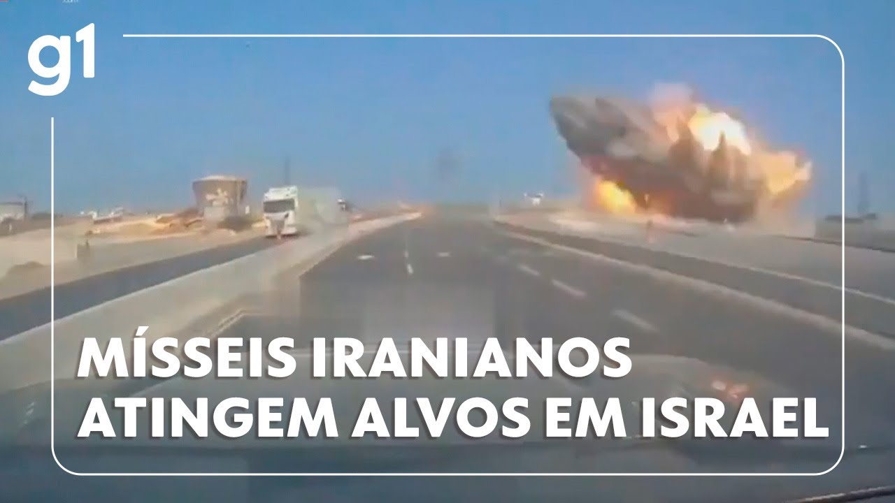 Mísseis iranianos atingem alvos em Israel #g1