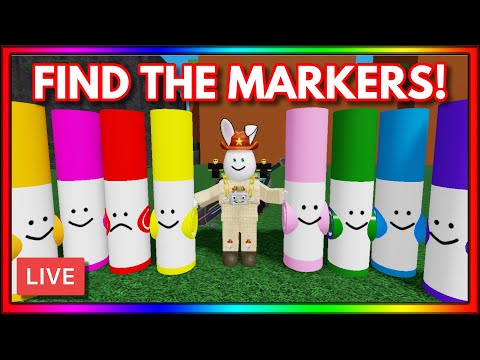 ROBLOX FIND THE MARKERS LIVE | NEW UPDATE! - ROBLOX FIND THE MARKERS LIVE | NEW UPDATE!