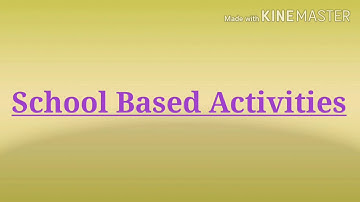 School based activities practical B.Ed. second yr Part 1