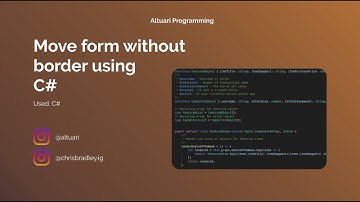 Move form without border | C#