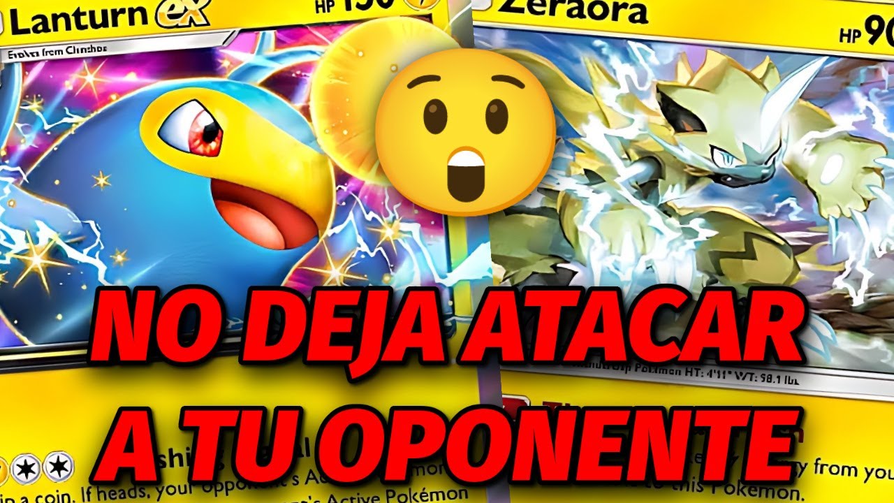 ⚡NUEVO Mazo FUERTE de LANTURN EX y ZERAORA en POKEMON POCKET - YouTube