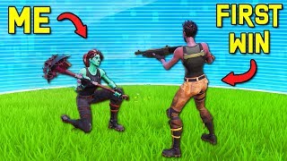 I let DEFAULTS get their FIRST SOLO WINS    Fortnite Battle Royale