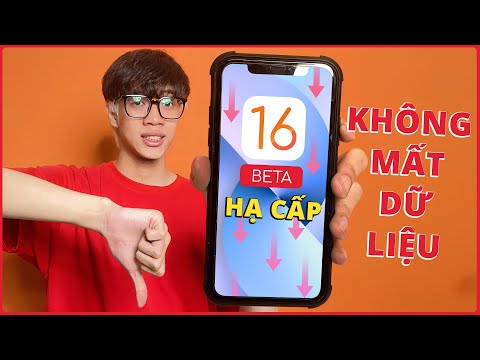 Hạ Cấp iOS 16 Beta Xuống iOS 15.5 Mà KHÔNG MẤT GIỮ LIỆU| Điện Thoại Vui TV