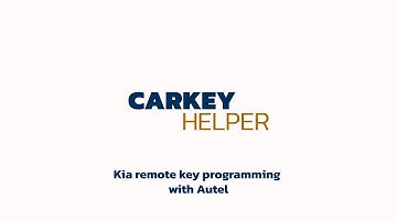 Kia remote key programming with Autel
