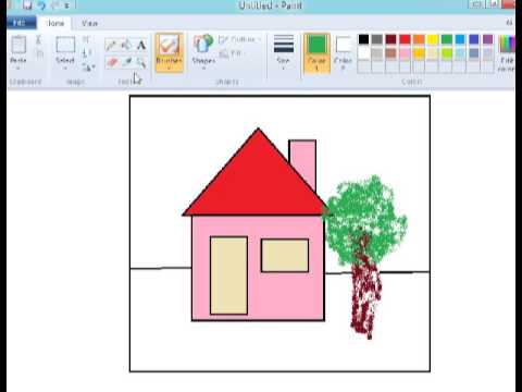 Tutorial Paint  Menggambar  Rumah YouTube