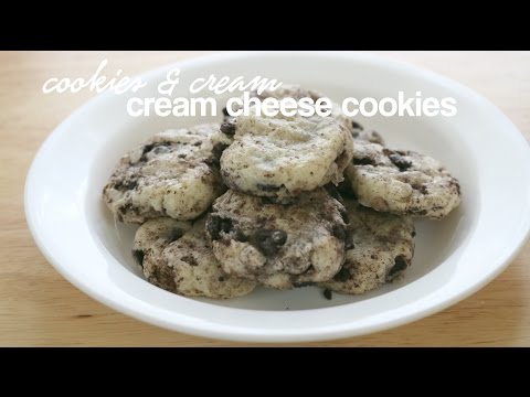 How to Make Cookies & Cream (Oreo) Cream Cheese Cookies