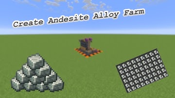 Minecraft Create Mod: Andesite Alloy Farm Tutorial