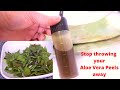 DIY Aloe Vera Oil using only the peels of Aloe Vera for unstoppable hair growth and healthy scalp