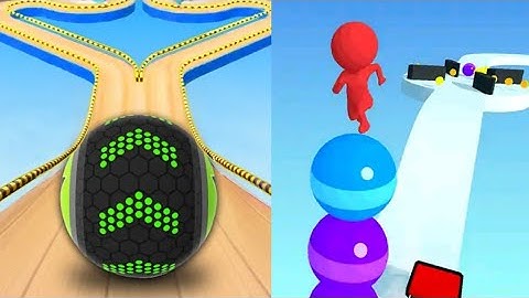 Going Balls vs Stack Rider  - Android iOS Mobile Gameplay Walkthrough Update.