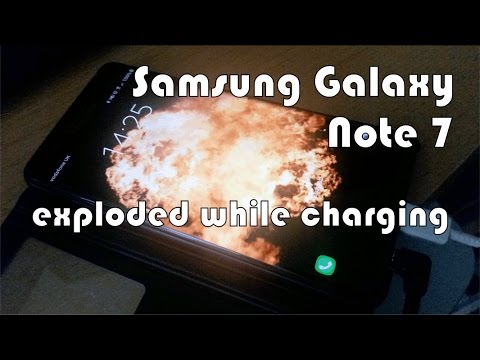 Samsung Galaxy Note 7 exploded while charging