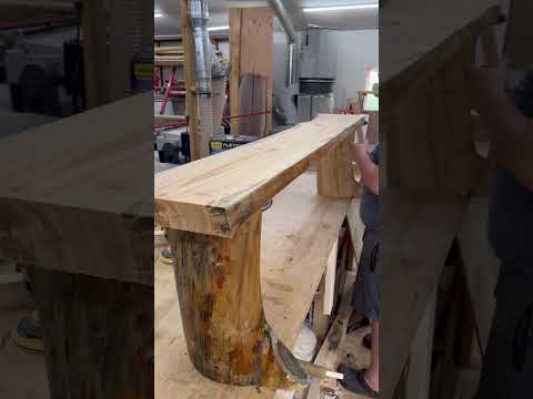 Live edge bench