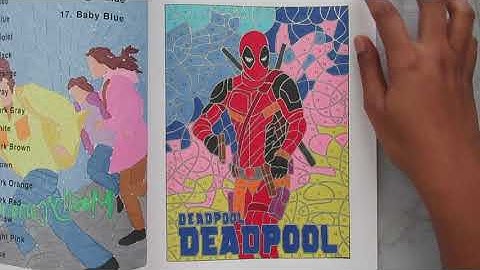 #1 COMPLETED COLORING BOOK Color Questopia Creative Movie Posters Color By Number