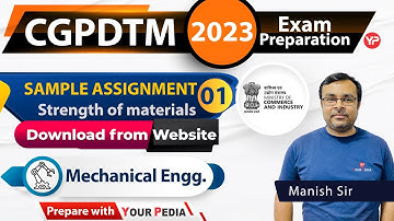 SOM Sample Assignment-I for CGPDTM Descriptive Mechanical exam preparation 2023