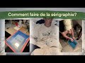 Comment faire de la srigraphie prparation du cadre 