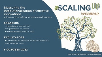 Measuring the institutionalization of effective organizations
